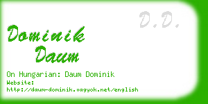 dominik daum business card